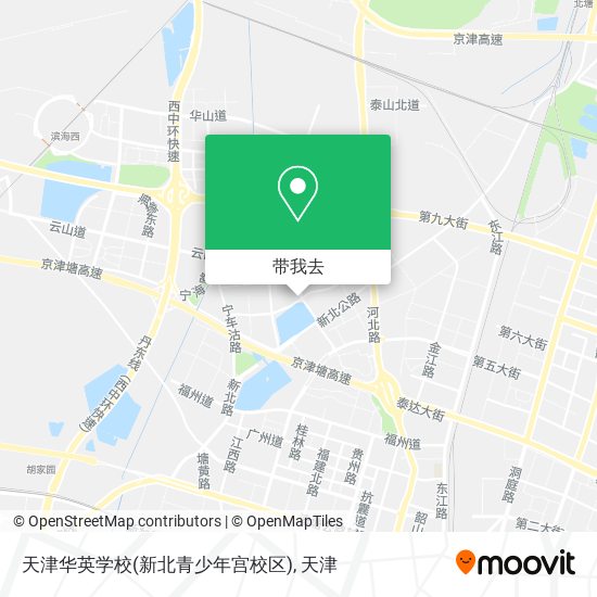 天津华英学校(新北青少年宫校区)地图