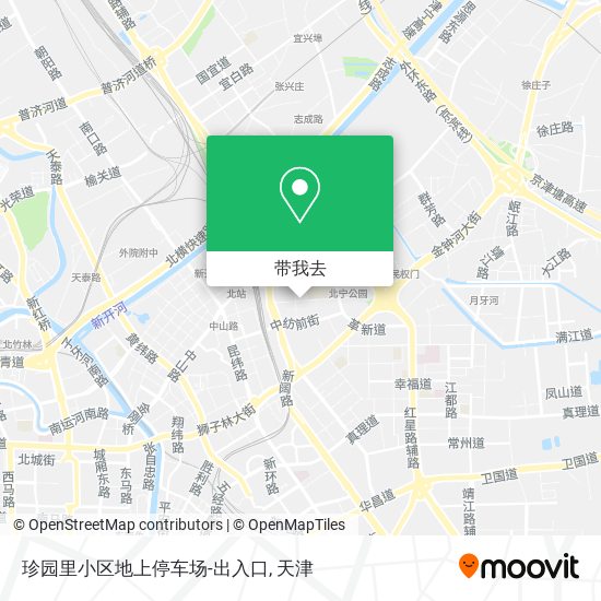珍园里小区地上停车场-出入口地图