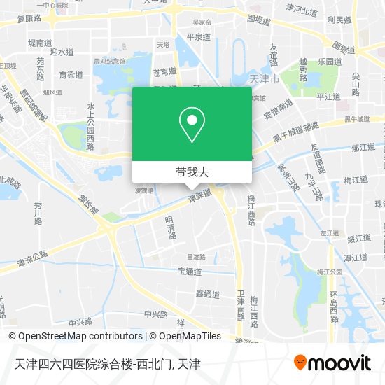 天津四六四医院综合楼-西北门地图