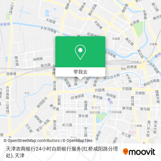 天津农商银行24小时自助银行服务(红桥咸阳路分理处)地图