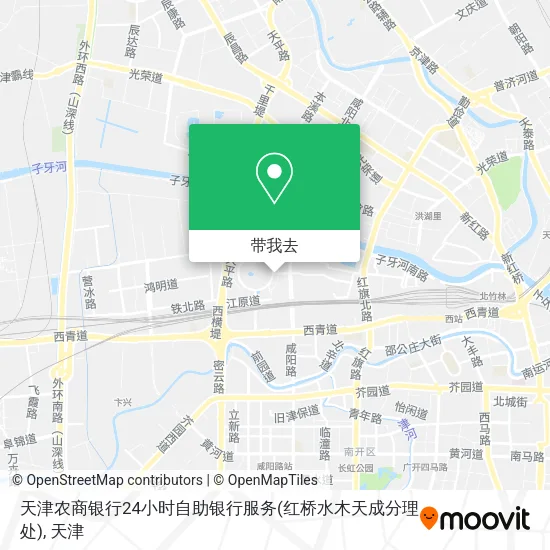 天津农商银行24小时自助银行服务(红桥水木天成分理处)地图