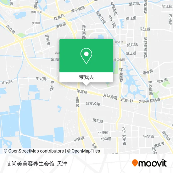 艾尚美美容养生会馆地图