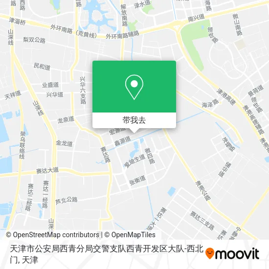 天津市公安局西青分局交警支队西青开发区大队-西北门地图