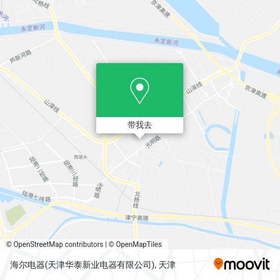 海尔电器(天津华泰新业电器有限公司)地图