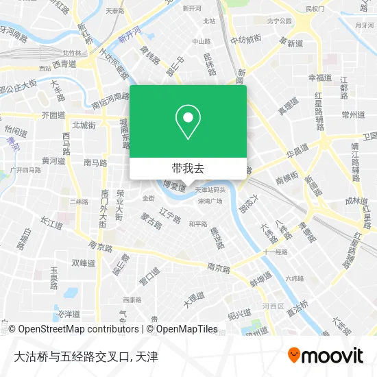 大沽桥与五经路交叉口地图