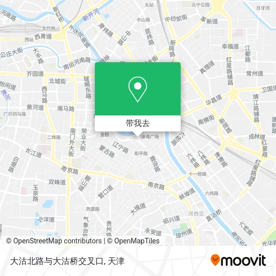 大沽北路与大沽桥交叉口地图