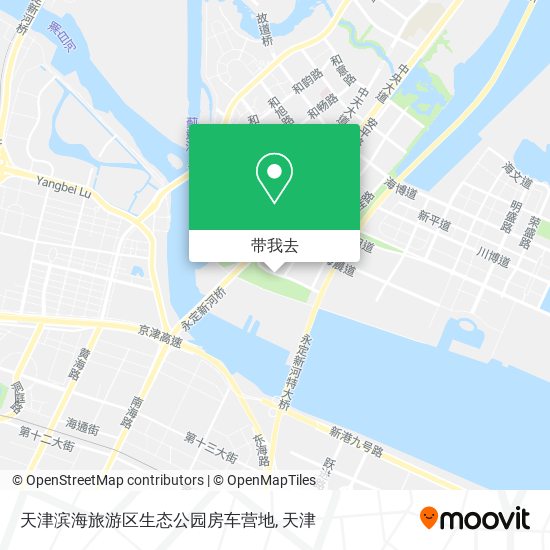 天津滨海旅游区生态公园房车营地地图