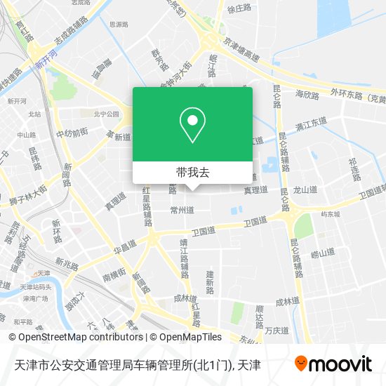 天津市公安交通管理局车辆管理所(北1门)地图