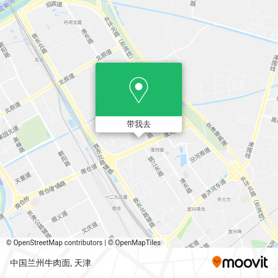 中国兰州牛肉面地图