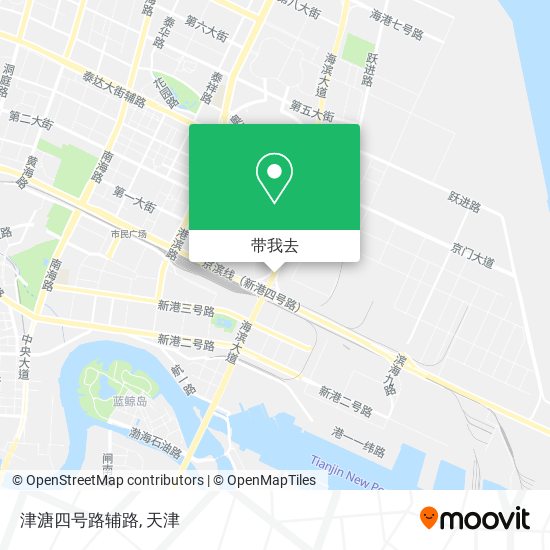 津溏四号路辅路地图