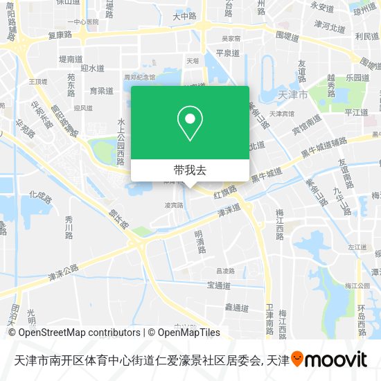 天津市南开区体育中心街道仁爱濠景社区居委会地图
