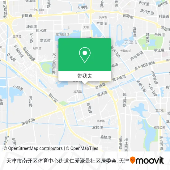 天津市南开区体育中心街道仁爱濠景社区居委会地图