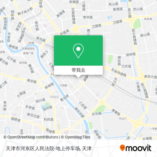 天津市河东区人民法院-地上停车场地图