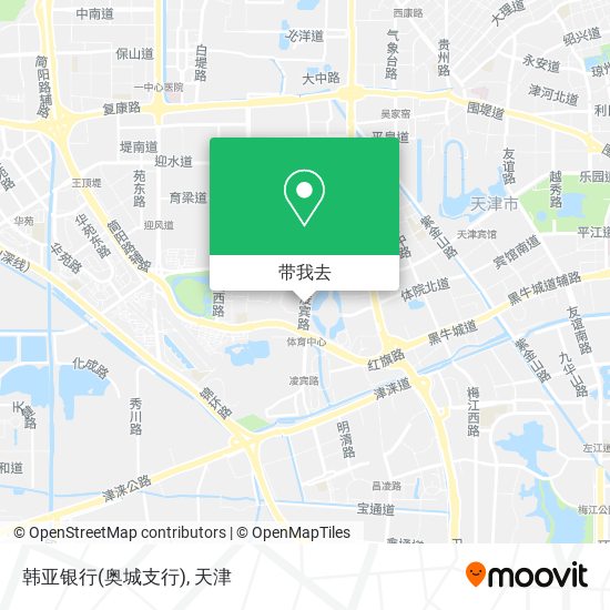 韩亚银行(奥城支行)地图