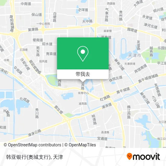 韩亚银行(奥城支行)地图