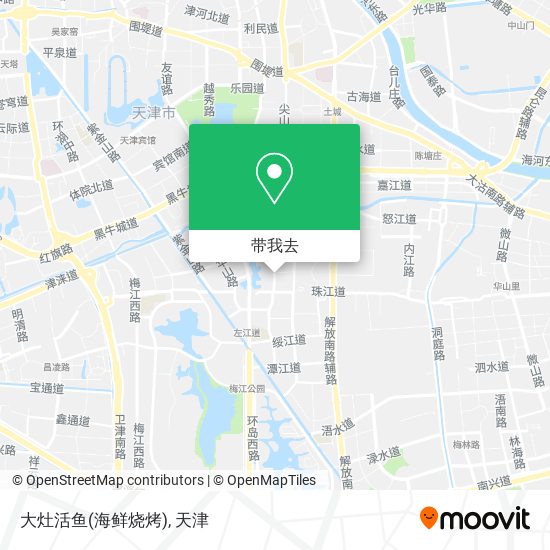 大灶活鱼(海鲜烧烤)地图