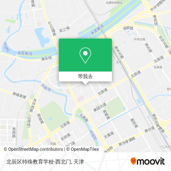 北辰区特殊教育学校-西北门地图