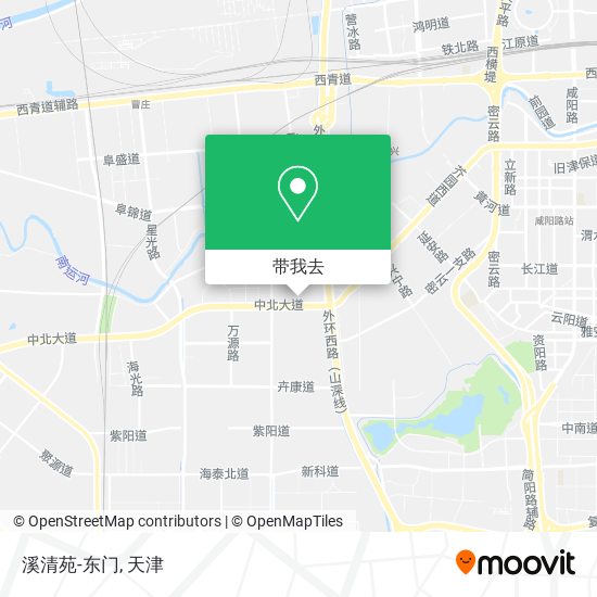 溪清苑-东门地图