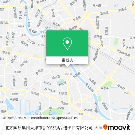 北方国际集团天津市新的纺织品进出口有限公司地图