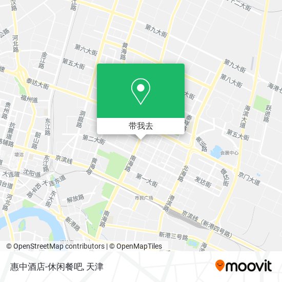 惠中酒店-休闲餐吧地图