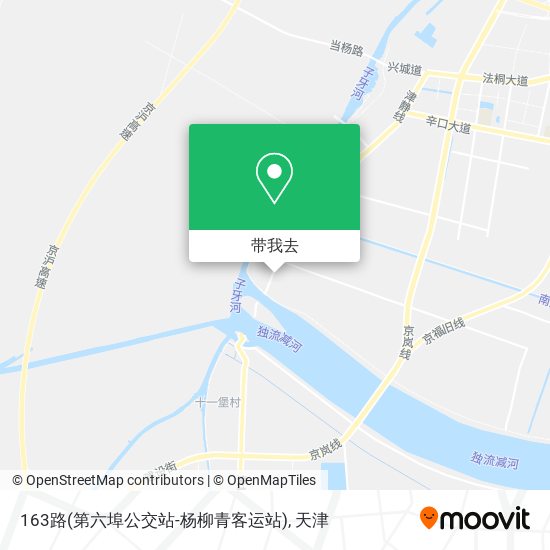 163路(第六埠公交站-杨柳青客运站)地图