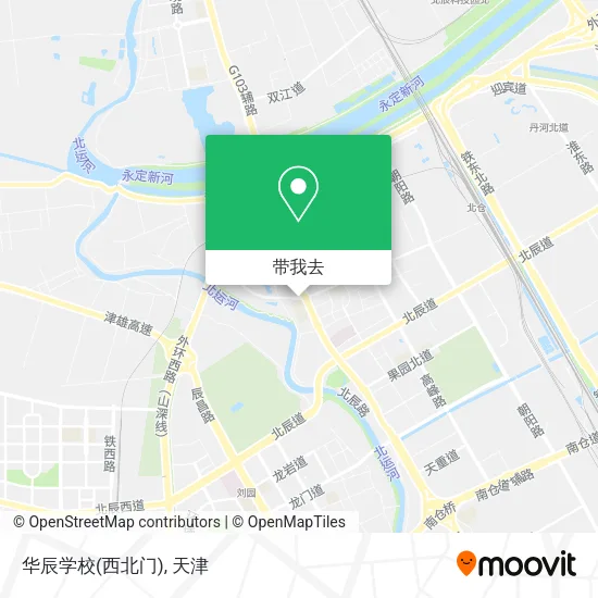 华辰学校(西北门)地图