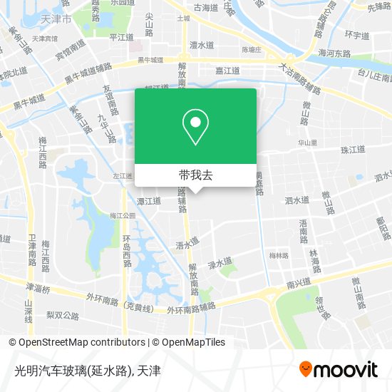 光明汽车玻璃(延水路)地图