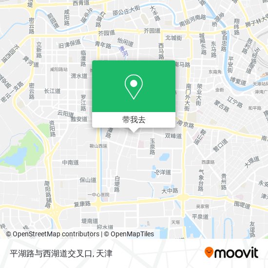 平湖路与西湖道交叉口地图