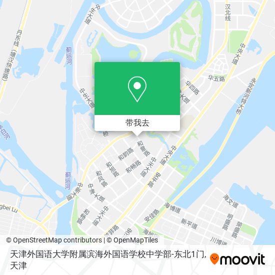 天津外国语大学附属滨海外国语学校中学部-东北1门地图
