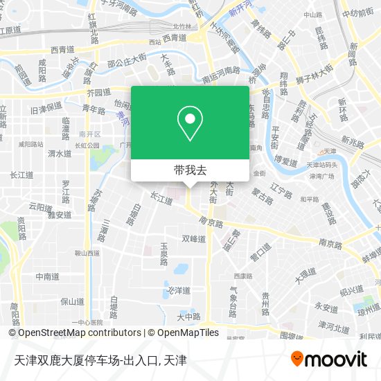 天津双鹿大厦停车场-出入口地图