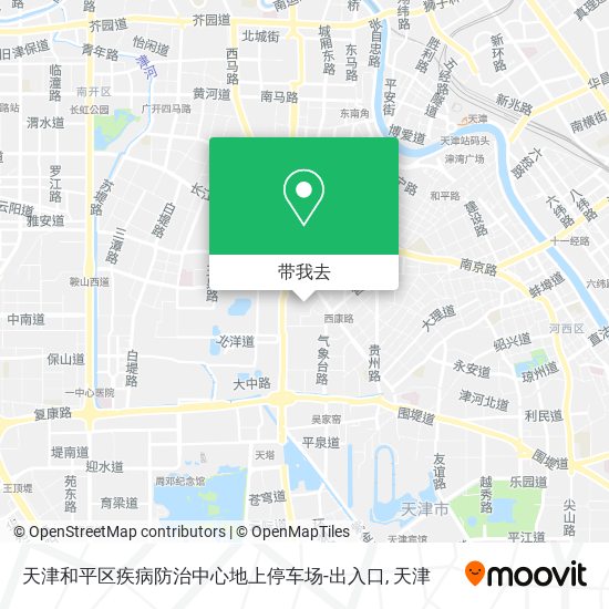 天津和平区疾病防治中心地上停车场-出入口地图