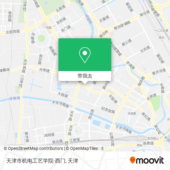 天津市机电工艺学院-西门地图