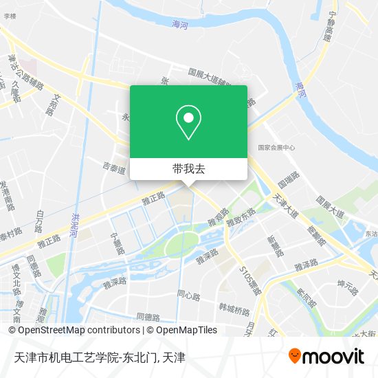 天津市机电工艺学院-东北门地图