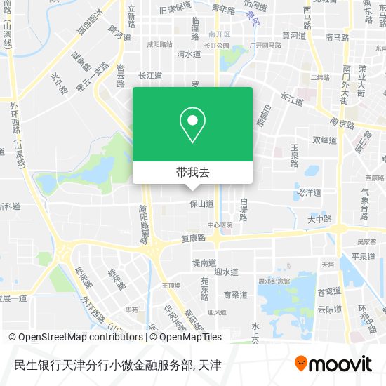 民生银行天津分行小微金融服务部地图