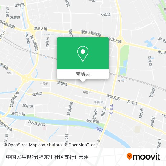 中国民生银行(福东里社区支行)地图