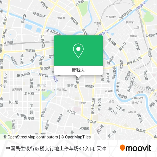 中国民生银行鼓楼支行地上停车场-出入口地图