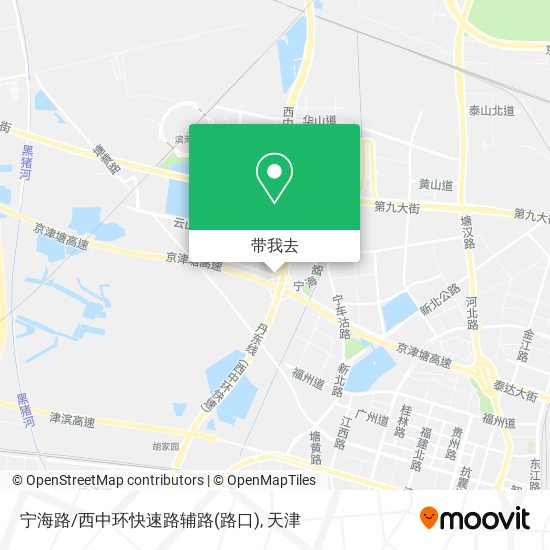 宁海路/西中环快速路辅路(路口)地图