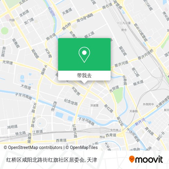 红桥区咸阳北路街红旗社区居委会地图