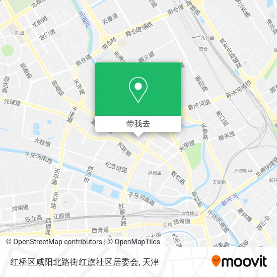 红桥区咸阳北路街红旗社区居委会地图
