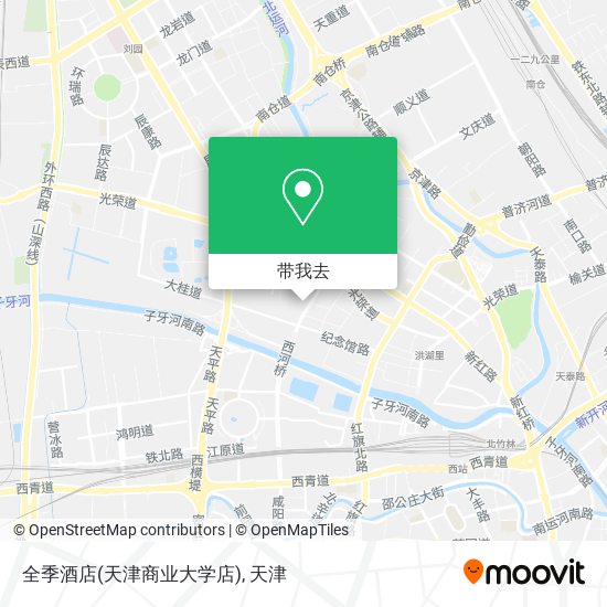 全季酒店(天津商业大学店)地图