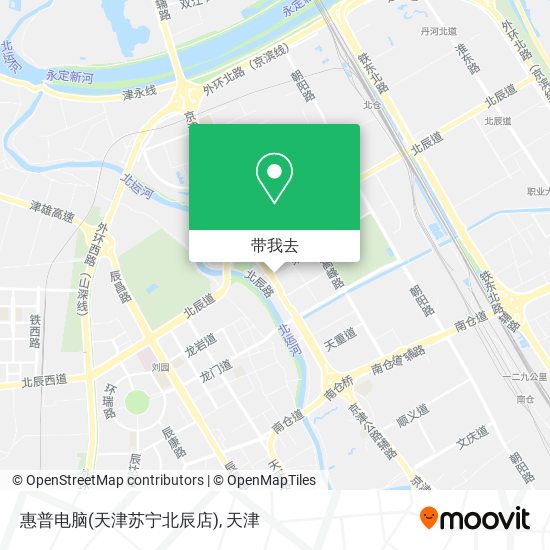 惠普电脑(天津苏宁北辰店)地图