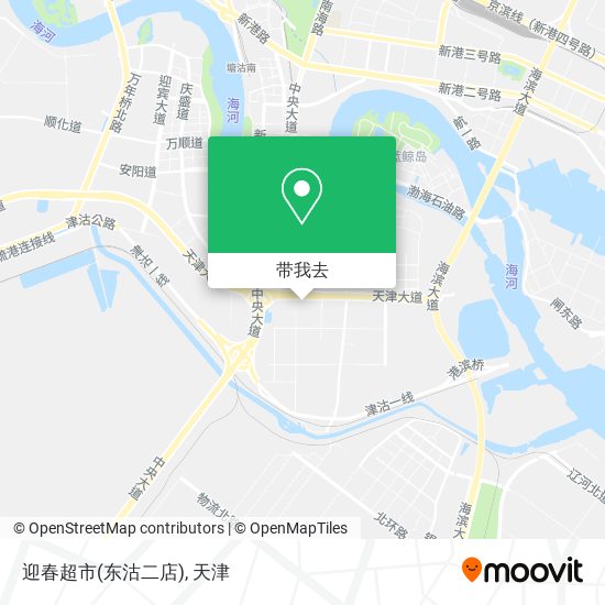 迎春超市(东沽二店)地图