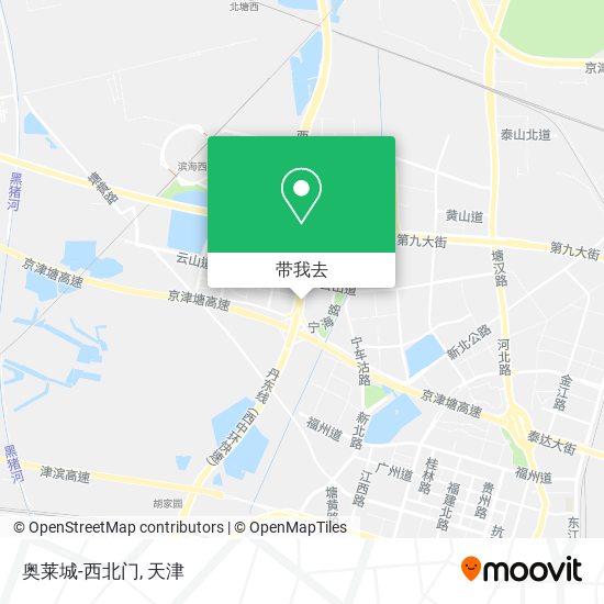 奥莱城-西北门地图