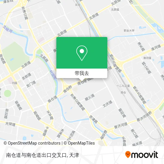 南仓道与南仓道出口交叉口地图