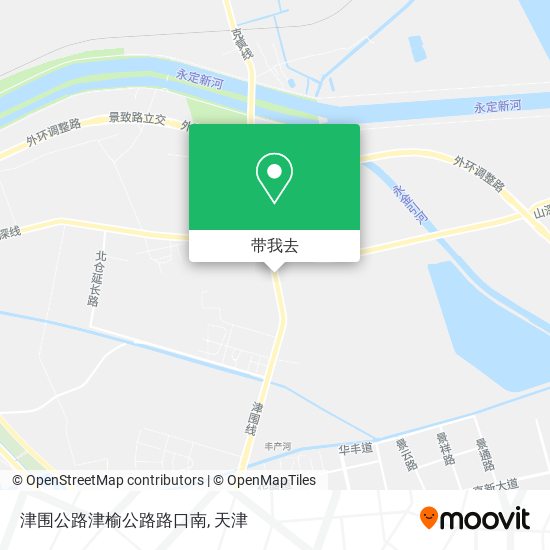 津围公路津榆公路路口南地图