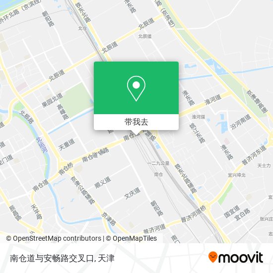 南仓道与安畅路交叉口地图