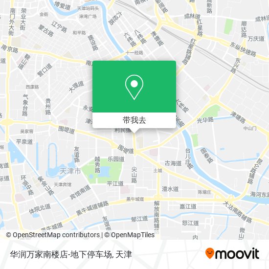 华润万家南楼店-地下停车场地图