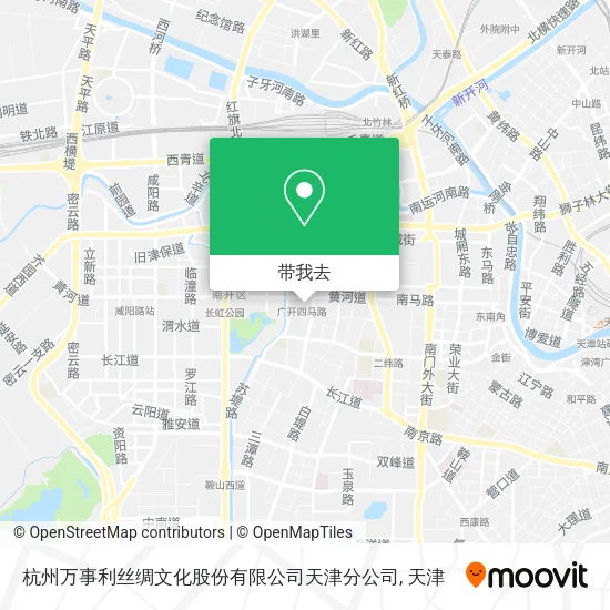 杭州万事利丝绸文化股份有限公司天津分公司地图