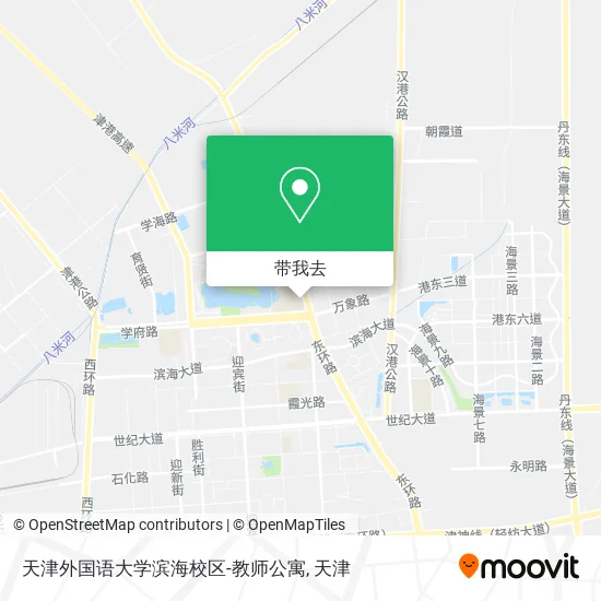 天津外国语大学滨海校区-教师公寓地图