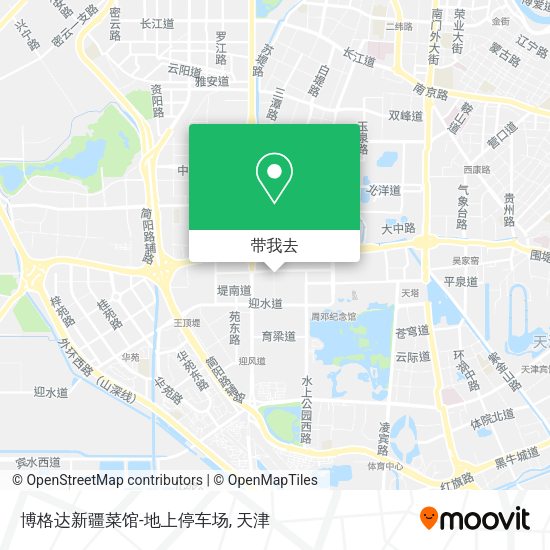 博格达新疆菜馆-地上停车场地图